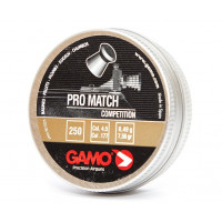 Пули Gamo Pro Match 4,5 мм, 0,49 грамм, 250 штук Пули Gamo Pro Match 4,5 мм, 0,49 грамм, 250 штук