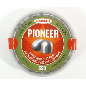 Пули Люман Pioneer 4,5 мм, 0,3 грамм, 550 штук Пули Люман Pioneer 4,5 мм, 0,3 грамм, 550 штук