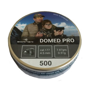 Пневматические пули Borner Domed Pro 4,5 мм, 0,51 грамм, 500 штук Пневматические пули Borner Domed Pro 4,5 мм, 0,51 грамм, 500 штук